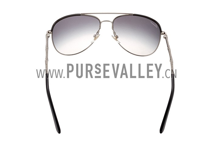 Gucci Ultra-light Aviator White Frame Sunglasses 308207