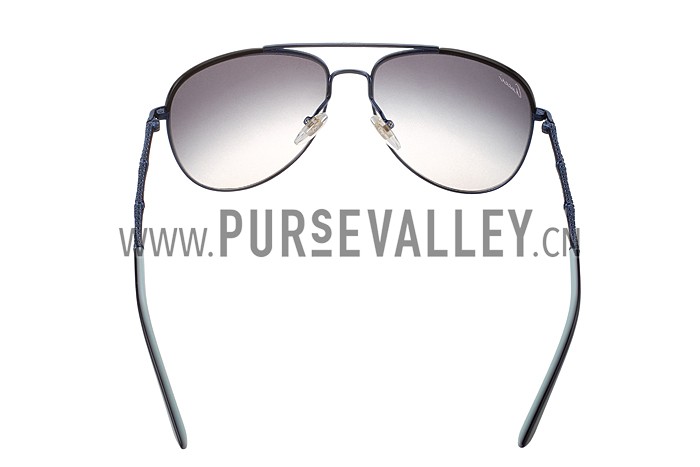 Gucci Ultra-light Aviator Blue Frame Sunglasses 308203