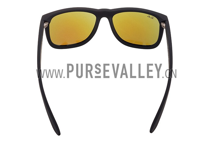 Ray Ban Justin Black Frame Blue Lenses Sunglasses 308231