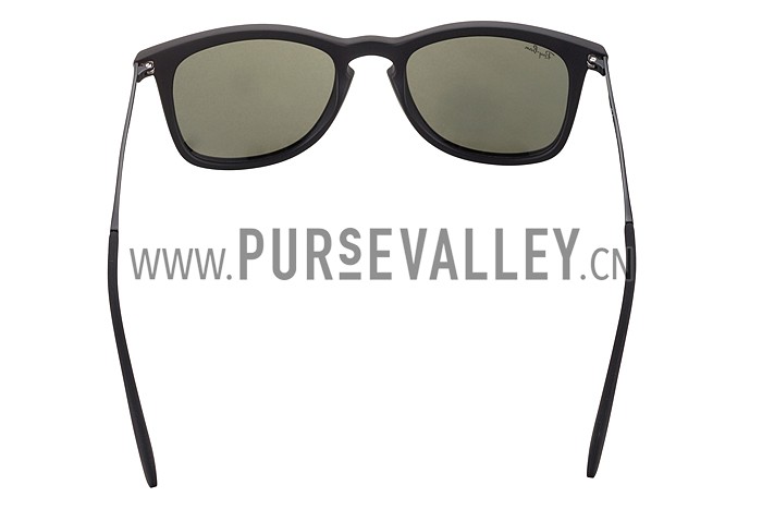 Ray Ban Wayfarer Light-Ray Black Frame Light Grey Lenses Sunglasses 308235