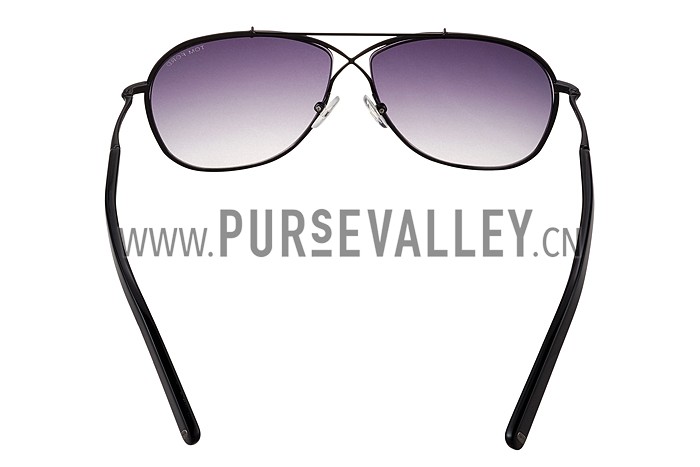 Tom Ford Eva Pilot Black Frame Sunglasses 308239