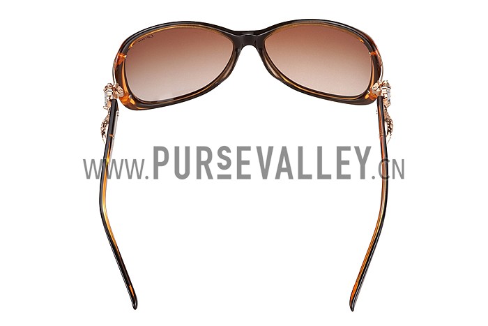 Cartier Decor Panthere Brown Frame Sunglasses 308073