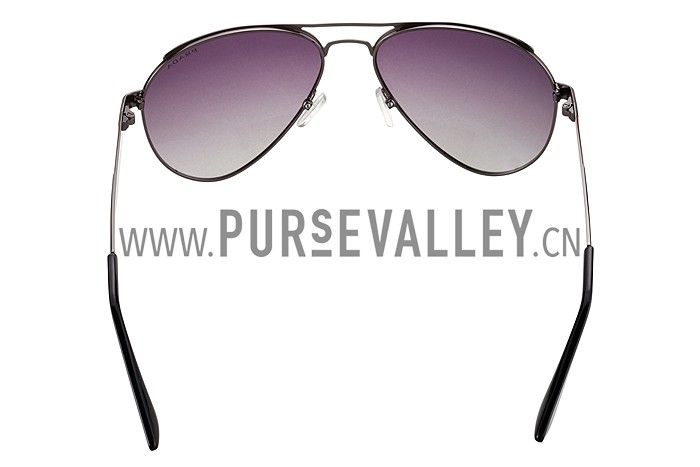 Prada Aviator Linea Rossa Logo Grey Frame Sunglasses 308225