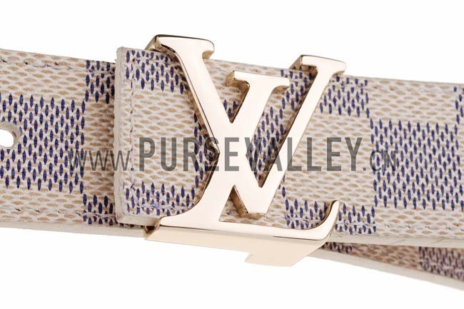 Louis Vuitton Initiales Damier Azur Belt
