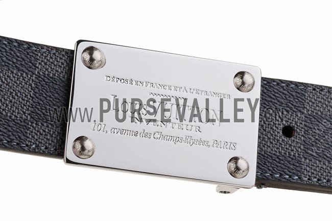Louis Vuitton Inventeur Damier Graphite Belt