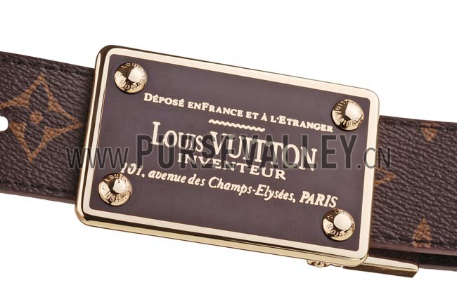 Louis Vuitton Inventeur Monogram Belt