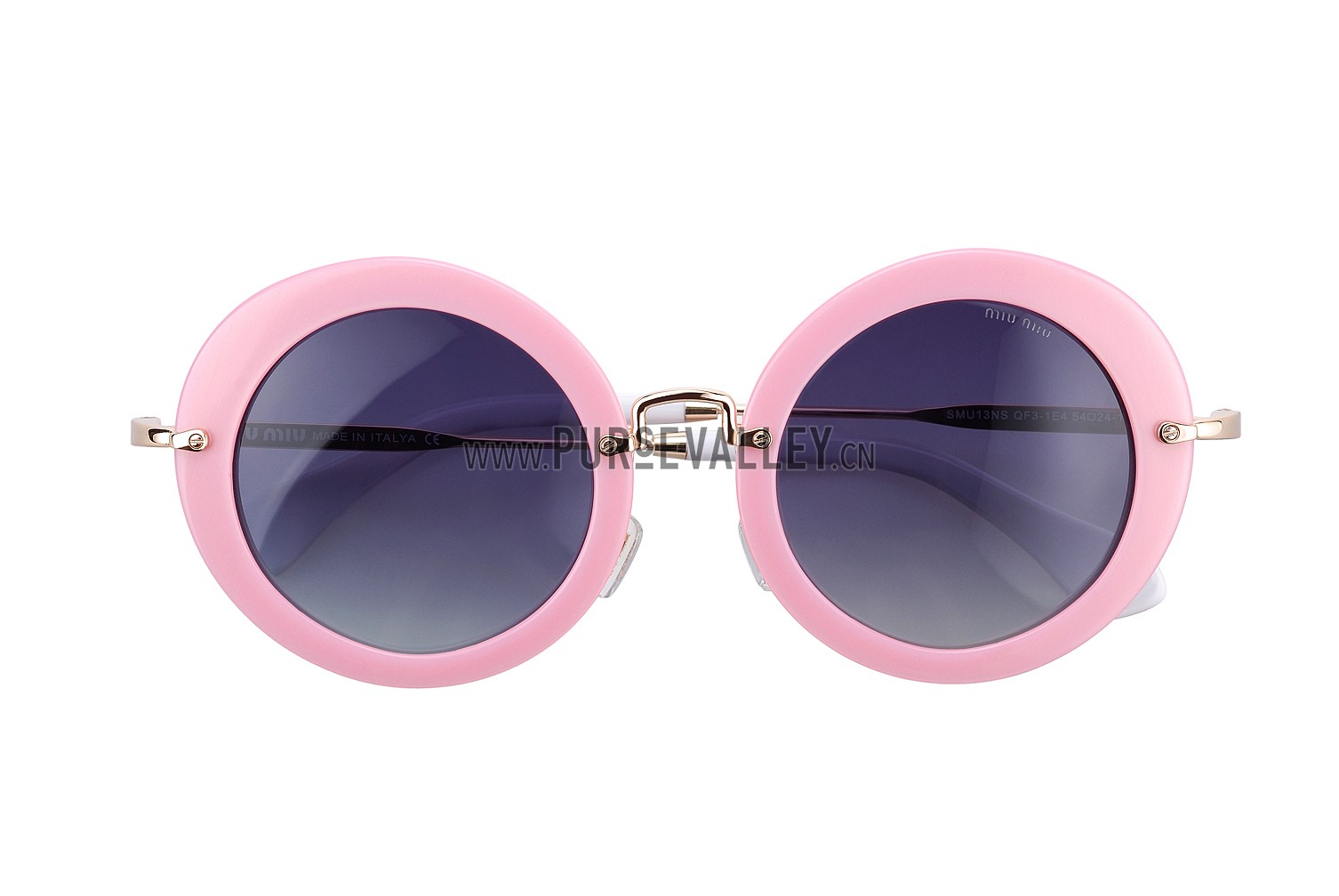 Miu Miu Retro Round Pink Sunglasses 307871