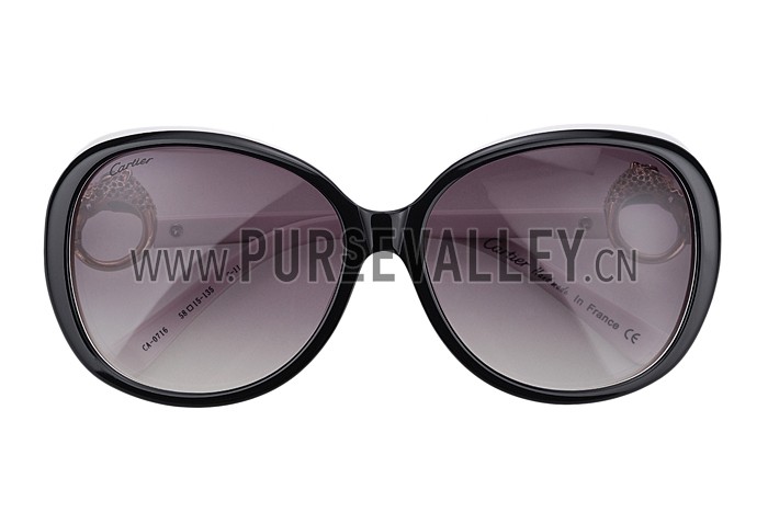 Cartier Panthere Decor Jewelry White Sunglasses 307783