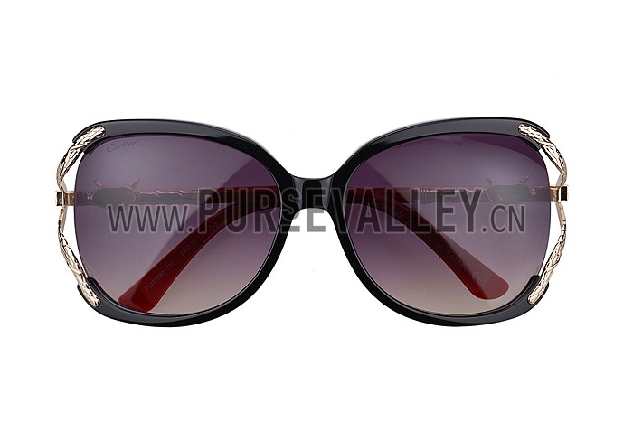 Cartier Owl Motif Red Sunglasses 307791