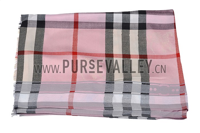 Burberry Heritage Check Bright Viola Scarf 607902