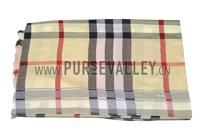 Burberry Heritage Check Citrus Scarf 607904