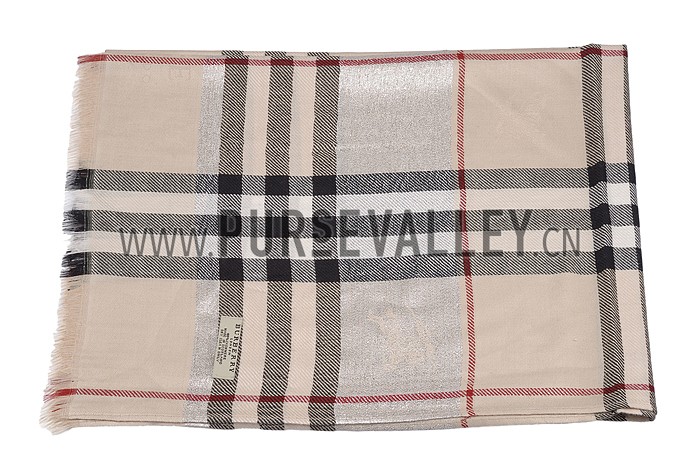 Burberry Check Beige Scarf 607958