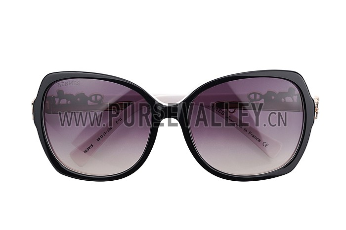 Hermes Carriage Motif White Sunglasses 307833