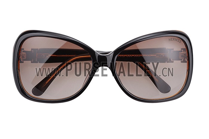 Hermes H Logo Brown Sunglasses 307842