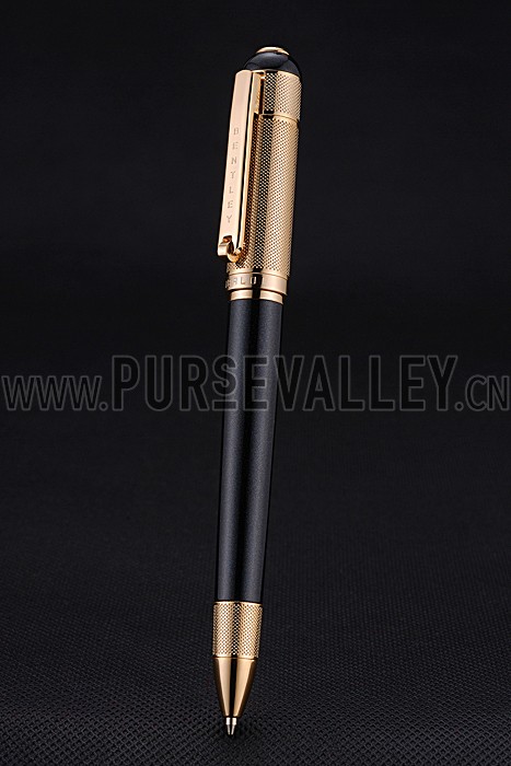 Bentley Gold Tip And Upper Body Black Ballpoint Pen 622788