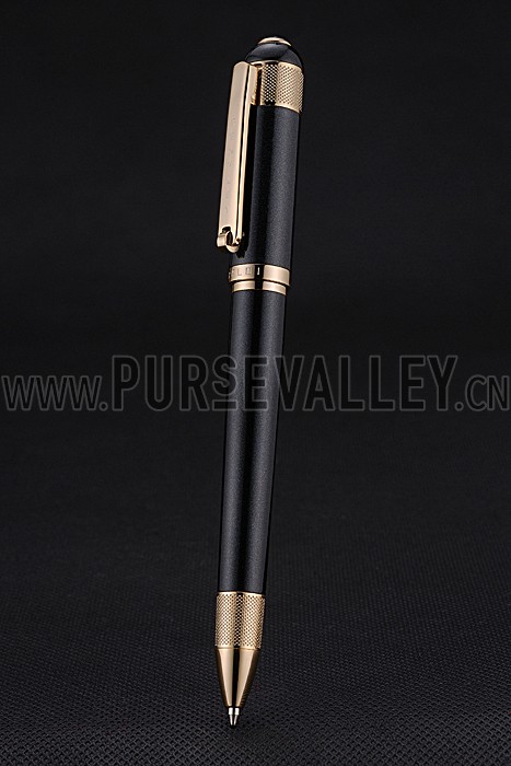 Bentley Gold Rimmed Black Ballpoint Pen 622790