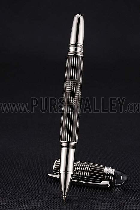 MontBlanc Starwalker Silver Cutwork Ballpoint Pen With Cap 622812