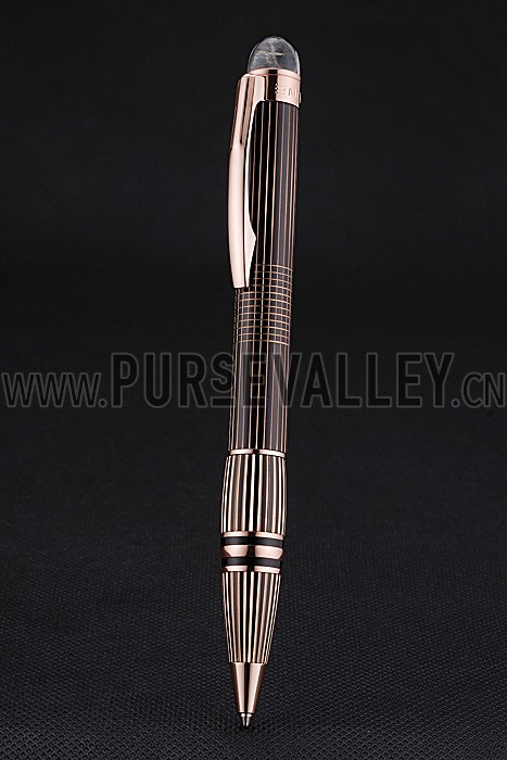 MontBlanc StarWalker Red Gold Cutwork Ballpoint Pen 622815