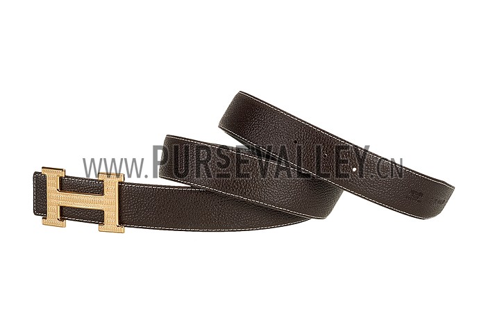 Hermes Brown With Gold 