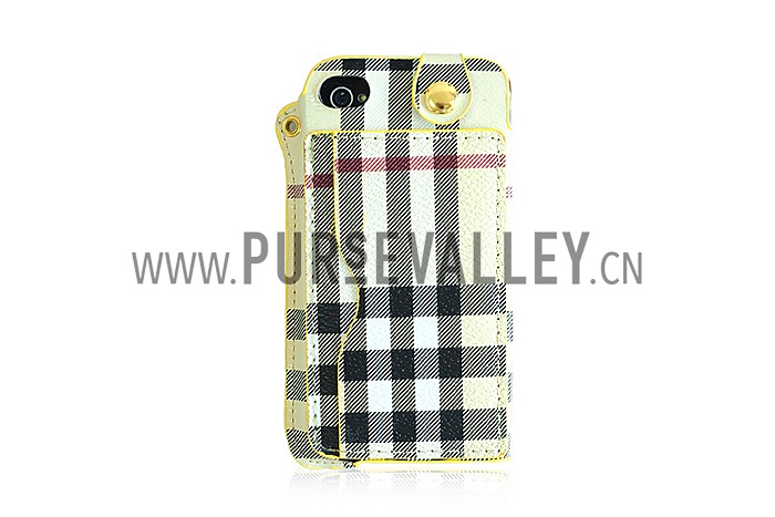 Burberry Back Cover with Credit Card Slot for iPhone 4 & 4S Yellow 608271