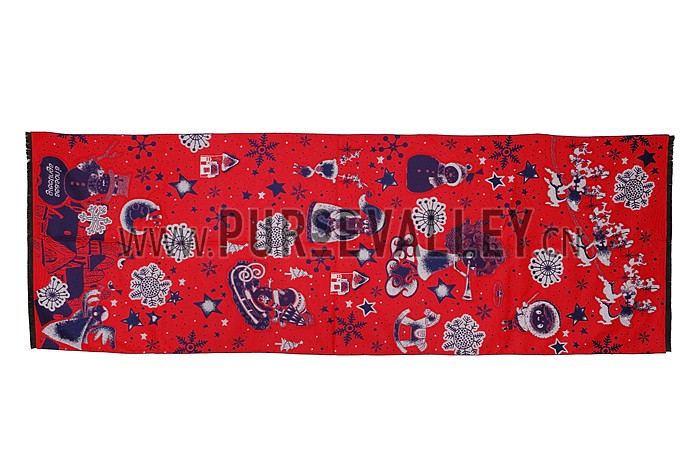 Hermes Santa Bold Print Blue 621796