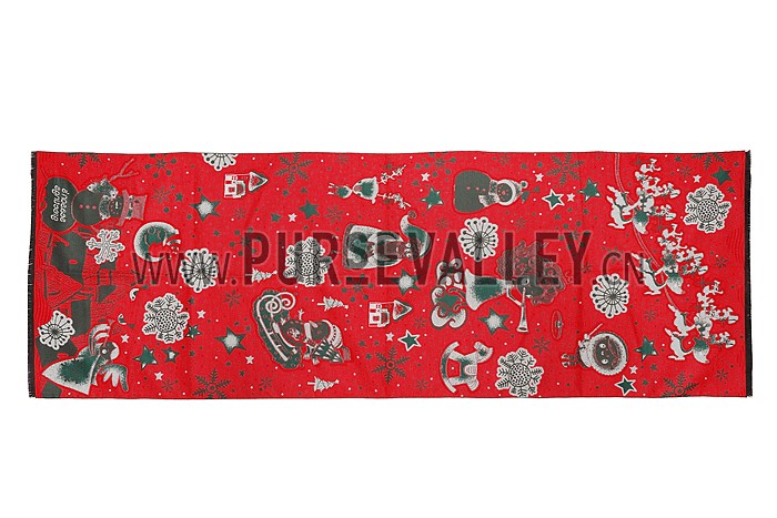 Hermes Santa Bold Print Green 621797