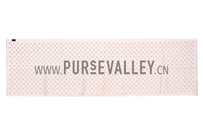 Louis Vuitton Monogram Trunks Print Scarf Pink 621811