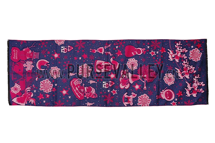 Hermes Santa Bold Print Fuchsia 621798
