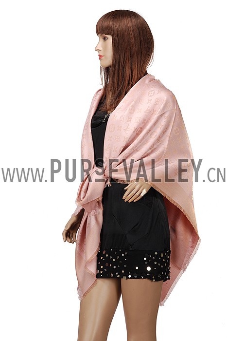 Louis Vuitton Peach Monogram Shawl 621733