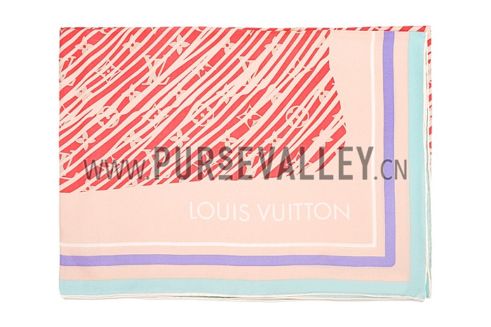 Louis Vuitton Alma Print Scarf Pink 621815
