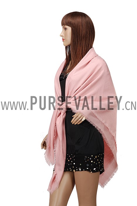 Louis Vuitton Peach Monogram Shawl 621730
