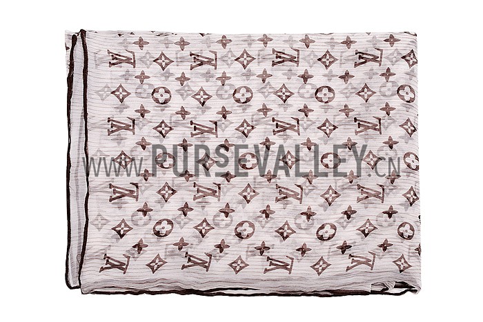 Louis Vuitton Monogram Classic Scarf Brown 621812