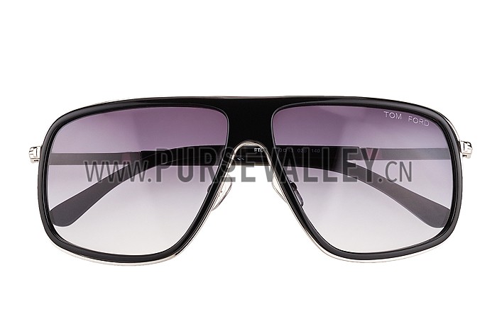 Tom Ford Black With Silver Sunglasses 308051