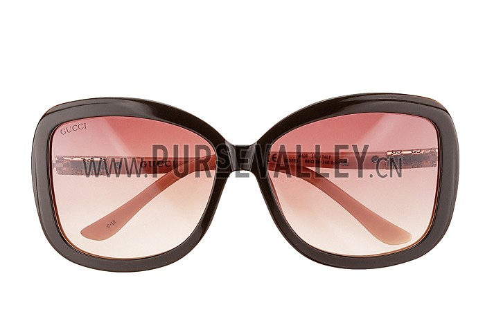 Gucci Guccissima Pattern Beige Frame Sunglasses 308082