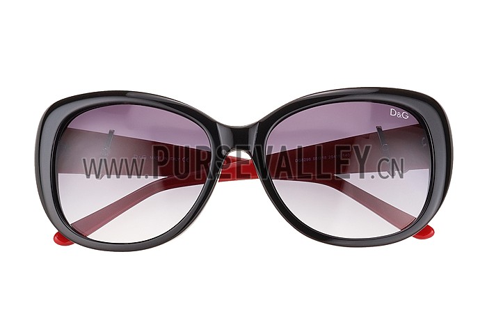 Dolce And Gabbana Red With Silver Roses Sunglasses 308027