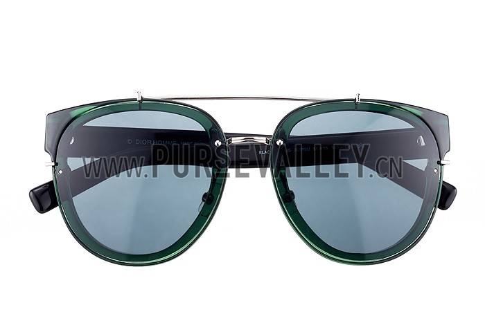 Christian Dior Homme Panto Green Lens Sunglasses 307895