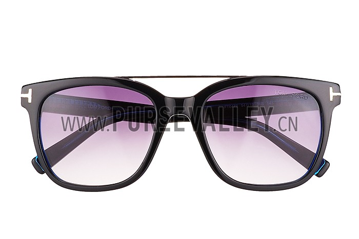 Tom Ford Terry Blue And Silver Sunglasses 308060
