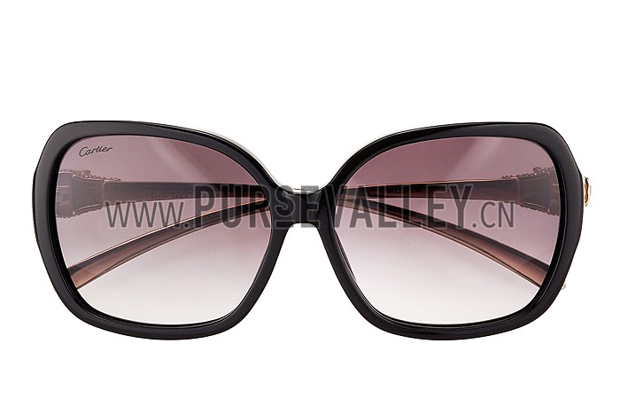 Cartier Panthere Wild de Cartier Black Frame Sunglasses 308067