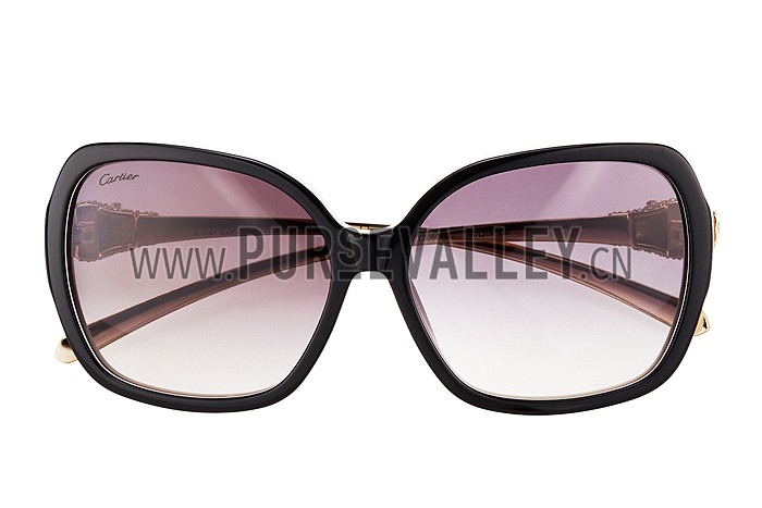 Cartier Panthere Wild de Cartier White Frame Sunglasses 308070