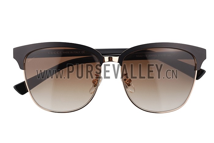 Gucci Cat Eye Brown Frame Sunglasses 308199