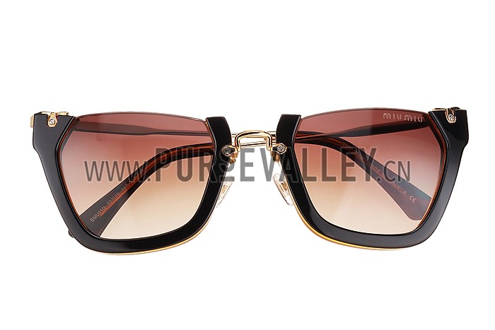 Miu Miu Cut Off Cat-Eye Orange Sunglasses 308037