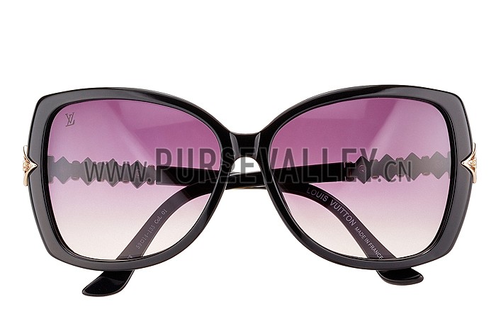 Louis Vuitton Petal Motif Black Frame Sunglasses 308110