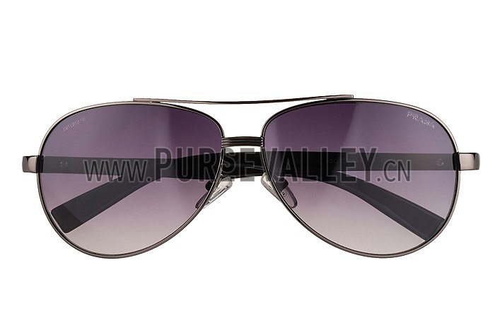 Prada Linea Rossa Black Frame Grey Lenses Sunglasses 308153