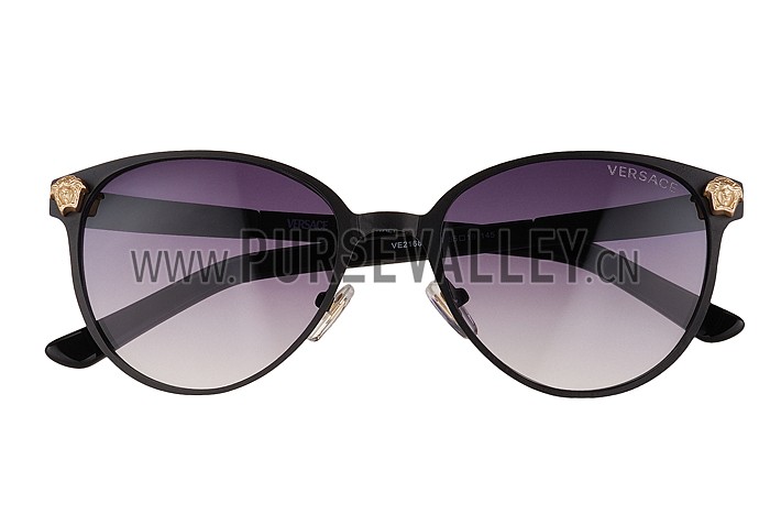 Versace Medusa Black Frame Grey Lenses Sunglasses 308180