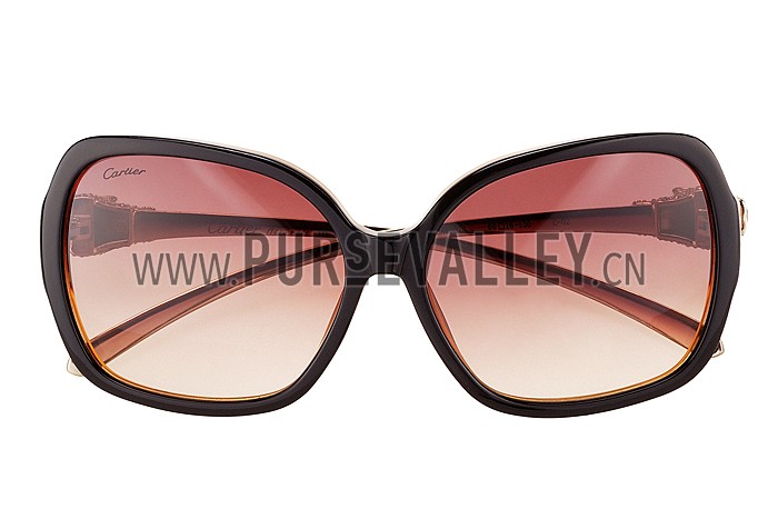 Cartier Panthere Wild de Cartier Brown Frame Sunglasses 308069