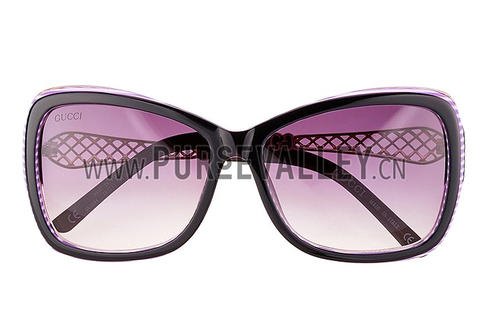 Gucci Diamantissima Purple Frame Sunglasses 308089