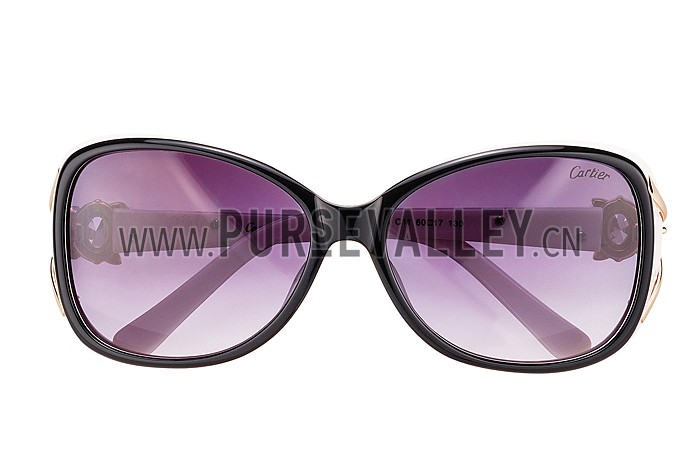 Cartier Decor Panthere White Frame Sunglasses 308074