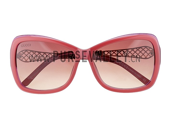 Gucci Diamantissima Red Frame Sunglasses 308090
