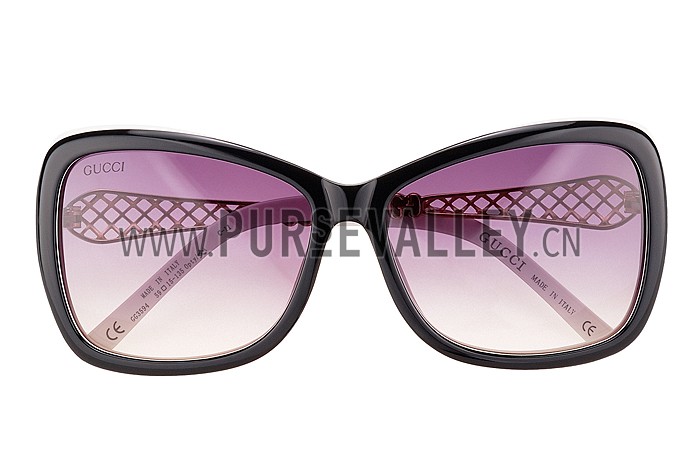 Gucci Diamantissima White Frame Sunglasses 308091