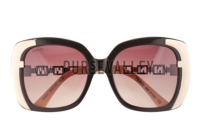 Fendi Oprah Classic Beige Frame Sunglasses 308076